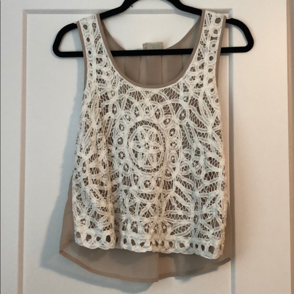 Pins and Needles Lace Tank Top